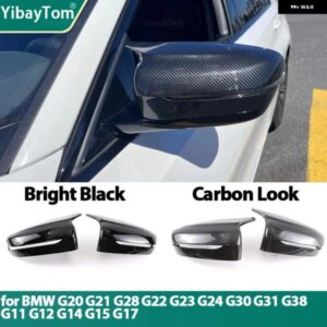 BMW バックミラー サイドウイングミラー カバー カーボンパターンブラック 3 4 5 7 8 I3シリーズ G11 G12 G15 G16 G30 G31 G38 G20 G21 G28