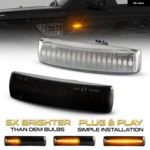 ランドローバー 2個 LED ウィンカーダイナミックサイドマーカー ランプ リピーターインジケータライト ディスカバリー 3 4 ローバー スポー