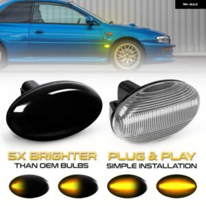 スバル 2個 ダイナミック LED サイドマーカー ウィンカーライト レガシィ リバティ 2000-2003 フォレスター インプレッサ WRX