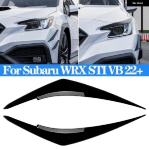 スバル ヘッドライト アイブロウ ABS グロスブラック/カーボンアイブロウ WRX STIV B 2022+ 自動車外装アクセサリー カスタム
