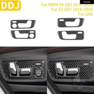 BMW X4 G02 2019 2020 X3 G01 2018-2020 G08 アクセサリーカーボンインテリアドアハンドルパネルトリム ステッカー 装飾 カスタムパーツ ア