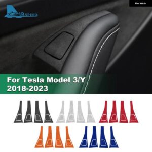 テスラ モデル 3 モデル Y 2018-2023 イタリアスーパースエード窓スイッチボタンステッカー ドア昇降コントロールパネルアクセサリー カ