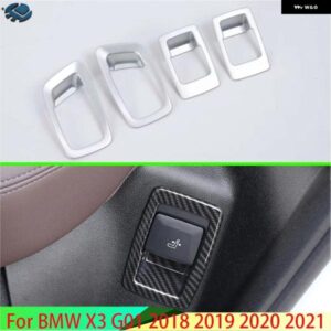 BMW X3 G01 2018-22 カーアクセサリー ABS クロームインテリアインナーシート調整スイッチノブボタンカバー トリム カスタムパーツ アクセ
