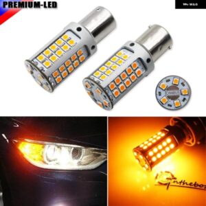 BMW ハイパワー 21ワット アンバー BAU15S 7507 PY21W CANBUS LED 交換用電球 F22 F30 F32 2 3 4シリーズ フロントウィンカーライト カスタ