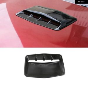 BMW 汎用 エアフローベントフードスクープカバー 装飾 ホンダ マツダ ボンネットベントカーボンルックプラスチックアクセサリー カスタムパ