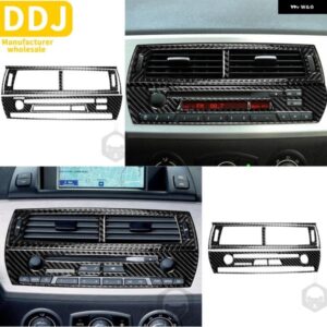 BMW Z4 E85 E86 2003-2008 ロードスターアクセサリーカーボンカーインテリアセンター空調穴 AC ベントフレームステッカー カスタムパーツ