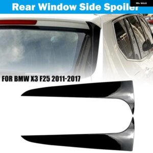 BMW 1ペア X3 F25 2011 - 2017 リアウィンドウ サイドスポイラー ウイングトリム ステッカー 自動テールスタイリング アクセサリー カスタ
