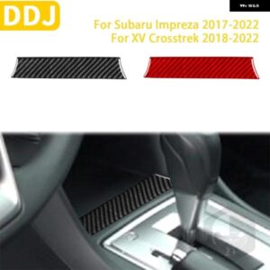 スバル インプレッサ CROSSTREK 2017-2022 アクセサリーカーボンインテリアギア ボックス パネルトリム ステッカー 装飾 カス