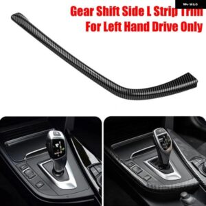 BMW カーボンスタイル ギアシフトサイド L 字型ストリップトリム LHD カーアクセサリー 3シリーズ F30 F31 F34 3GT 2012 2013 2014-2019 カ