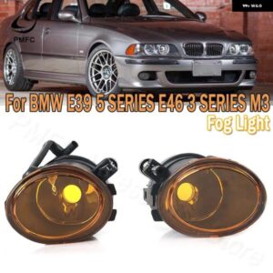 BMW カーライト フロント フォグランプ フォグ ライト アセンブリ クリア/イエロー 3シリーズ M5 E39 2001-2003 M3 E46 2002-2005 63177894
