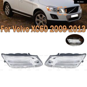 ボルボ デイライト パーキングライト フロントウィンカーインジケータランプ サイド DRL XC60 2009-13 31290873 31290874 カスタムパーツ
