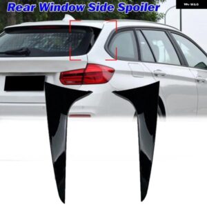 BMW 1ペア リアウィンドウ サイドスポイラー ウイングトリム ステッカー オートテールスタイリング パーツ 3シリーズ F31 ツーリング ワゴン