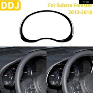 スバル フォレスター 2013-2018 カーアクセサリープラスチックピアノブラックインテリアスピードメーターサラウンドフレームトリム ステッカ