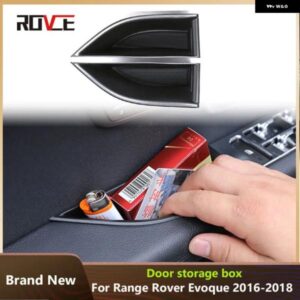 ランドローバー 車内ドアハンドルサイド ボックス アームレスト コンテナホルダーカバー レンジローバー イヴォーク 2016-2018 カスタムパ
