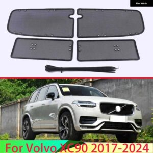 ボルボ ミドルスクリーニングメッシュフロントグリル メッシュ XC90 2017-2024 2019 フロントグリル ネットカバー ステンレス カーアクセサ