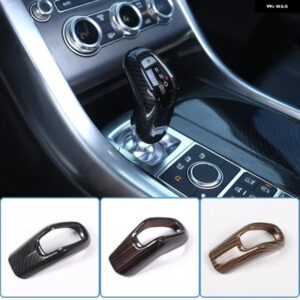 ランドローバー ABS カーボンスタイル ギアシフトヘッドノブカバー トリム レンジローバー スポーツ 2014-2019 カースタイリング アクセサリ