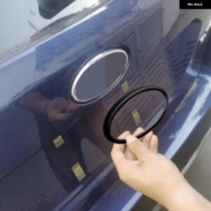 スバル フォレスター 2022 ABS カーボンブラックロゴ 装飾 リングカバー ステッカー カースタイリング REACCESSORY カスタム