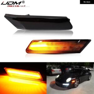 ポルシェ 911 997 987 ケイマン ボクスター ダイナミック LED アンバー サイド マーカー ライト 矢印 ターン シグナル ウインカー