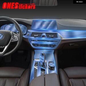 BMW 5シリーズ G30 G31 F10 F11 2011-2021 中央制御空調ギアフィルムミドルコラム TPU HD フィルム カスタムパーツ アクセサリー 交換用部