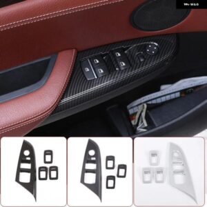 BMW ABS クロームウィンドウ リフト調整ボタンカバー トリム X3 X4 F25 F26 2011-2017 4個セット カースタイリング カスタムパーツ アクセ