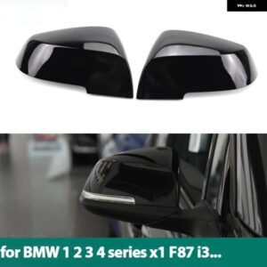 BMW 2X ブラックサイドウイングミラー カバー キャップカーボンパターン シリーズ 1 2 3 4 X M 220I 328I F20 F21 F22 F23 F30 F32 F33 F36