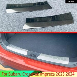 スバル CROSSTREK インプレッサ 2023 2024 カーアクセサリー ステンレス リアトランクスカッフプレートドアシルカバー モールド