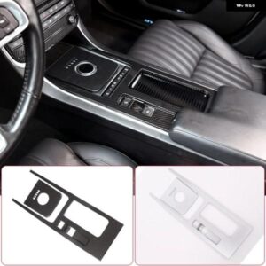 ジャガー F-PACE XE XEL XF XFL 2016-2020 ABS カーボン中央ギアシフトウォーターカップホルダーパネルカバー トリム