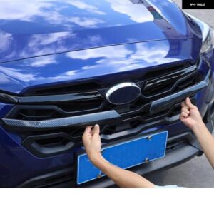 スバル CROSSTREK 2023-2024 ABS ブラックフロントグリル ミドルメッシュ 装飾 ストリップグリルフードエンジントリム カー