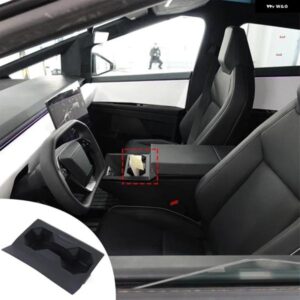 テスラ CYBERTRUCK 2024 中央制御ウォーターカップリミッターシリコンウォーターカップカバー インテリアアクセサリー カスタムパーツ