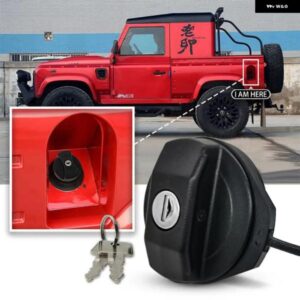 ランドローバー ディフェンダー TDCI ロック燃料フィラー キャップ 2 キー付き - LR075664 LR032977 カスタムパーツ アクセサリー 交換用部