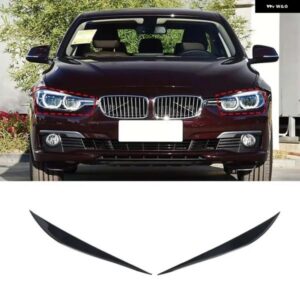 BMW 3 4シリーズ 3シリーズ GT F34 F30 F36 2013-2019 PVC ブラック車フォワードテールライト アイブロウ 装飾 ステッカー カーアクセサリー