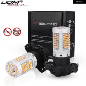 アウディ BMW ランドローバー 車 PY24W LED CANBUS ハイパーフラッシュなしアンバーイエロー B8 Q5 A4 フロントウィンカーライト 12V カス