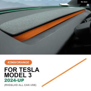 テスラ イタリアトップスエードダッシュボードエアベントアウトレットフレームトリム ステッカー モデル 3 ハイランド 2024 アンチスクラッ