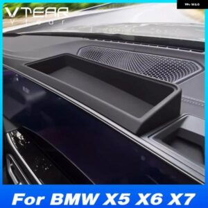 BMW X5 X6 X7 2024 中央制御ダッシュボードナビゲーション画面リア ボックス トレイオーガナイザーインテリアアクセサリー カスタムパーツ