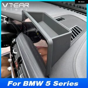 BMW 5シリーズ / 6 GT セントラルコントロールダッシュボードナビゲーション画面リアストレージ ボックス トレイインテリアアクセサリー 20