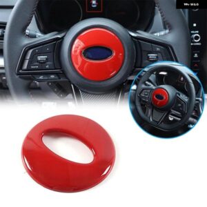 スバル WRX 2021-23 ABS ステアリングホイール のロゴフレーム 装飾 ステッカー 内装アクセサリー カスタムパーツ アクセサリー