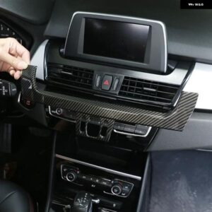 BMW 2シリーズ F45 F46 2015-2018 ABS カーボンカーナビゲーションディスプレイボリュームコントロール下 装飾 プレートカーアクセサリー