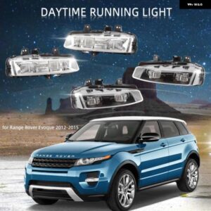 ランドローバー LED フォグランプ ヘッドライト レンジローバー イヴォーク 2011-2015 フォグライト カバー グリル DRL アクセサリー LR026