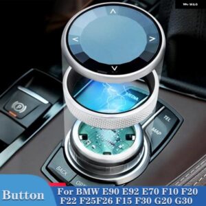 BMW クリスタルスタイル 車マルチメディアノブカバー ノブステッカー E90 E92 E70 F10 F20 F22 F25 F26 F15 F30 G20 G30 1/3/4/5/6シリーズ