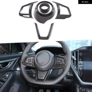 スバル ABS カーボン WRX 2022-2025 ステアリングホイール ボタンパネルカバー トリム ステッカー インテリアアクセサリー カス