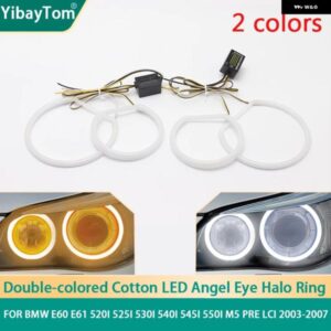 BMW SMD コットンライト スイッチバック LED エンジェルアイリング DRL キット E60 E61 520I 525I 530I 540I 545I 550I M5 PRE LCI 2003-20