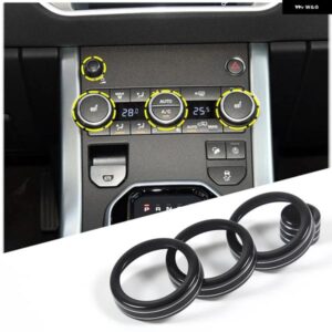 ランドローバー EVOQUE 2012-2018 合金/レッドカーエアコンボリュームノブリングトリム インテリアアクセサリー カスタムパーツ アクセサリ