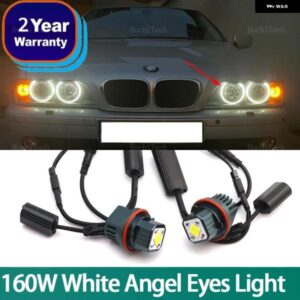 BMW E39 E53 E60 E61 E63 E65 E66 E87 525I 530I XI 545I X3 X5 M5 160ワット エンジェルアイ LED マーカー ライト 電球交換 カスタムパー
