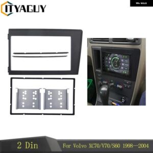 ボルボ ダブルディンカー DVD ラジオフレーム XC70V 70 S60 19982004 フェイスベゼル 2DIN インストールキット フェイシア CD ラジオ カス