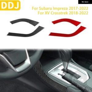 スバル インプレッサ CROSSTREK 2017-22 アクセサリーカーボンカーインテリアギアサイドパネルトリム ステッカー カスタムパーツ