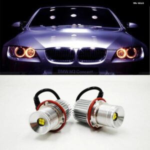 BMW LED マーカー 40ワット ペアエンジェルアイ E39 E53 E60 E61 E63 E64 E65 E66 E87 525I 530I XI 545I M5 カスタムパーツ アクセサリー