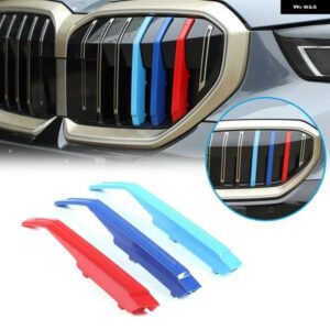 BMW 5シリーズ 2024+ ABS カースタイリング フロントグリル ストリップグリルカバー トリム ステッカー 車外装アクセサリー 3個 カスタムパ