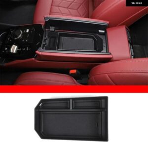BMW 5シリーズ 2024+ ABS ブラックカースタイリング センターコンソール アームレスト ボックス ボックス ステッカー インテリアアクセサリ