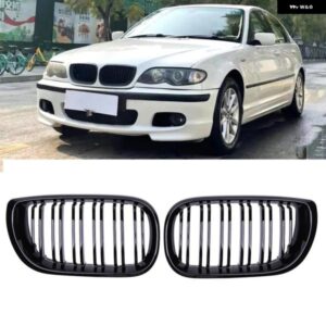 BMW 3シリーズ E46 フロントバンパー グリル レーシンググリルキドニー グリルグロスブラックグリル 4 ドア 2002-2005 アクセサリー カスタ