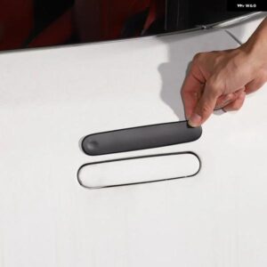 ジャガー ABS マットブラック外装ドアハンドルトリム ステッカー F タイプ 2013-2024 オートインテリアアクセサリー カスタムパーツ